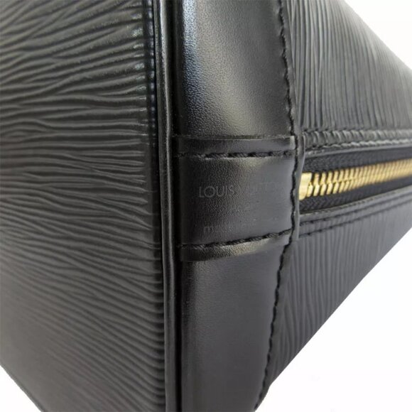 Auth LOUIS VUITTON Epi Alma Handbag black Epi Leather - Picture 9 of 12